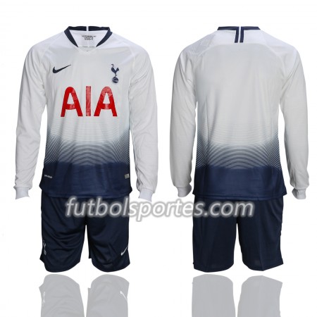 Camisetas Tottenham Hotspur Niños Primera Equipacion 2018/2019 Manga Larga